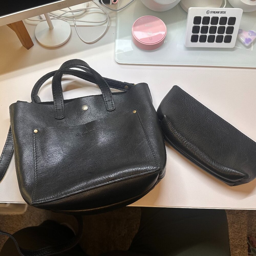 Portland Leather Goods Mini Crossbody Tote + Utility Bag - Picture 3 of 3